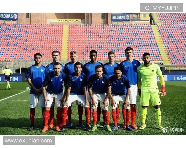 法国U19青年队迎战爱尔兰队争夺欧洲足球锦标赛资格赛胜利